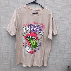 Fashion Nova Mens Size XL Trappin Shirt T- Shirt Tee Atlanta Las Vegas Miami
